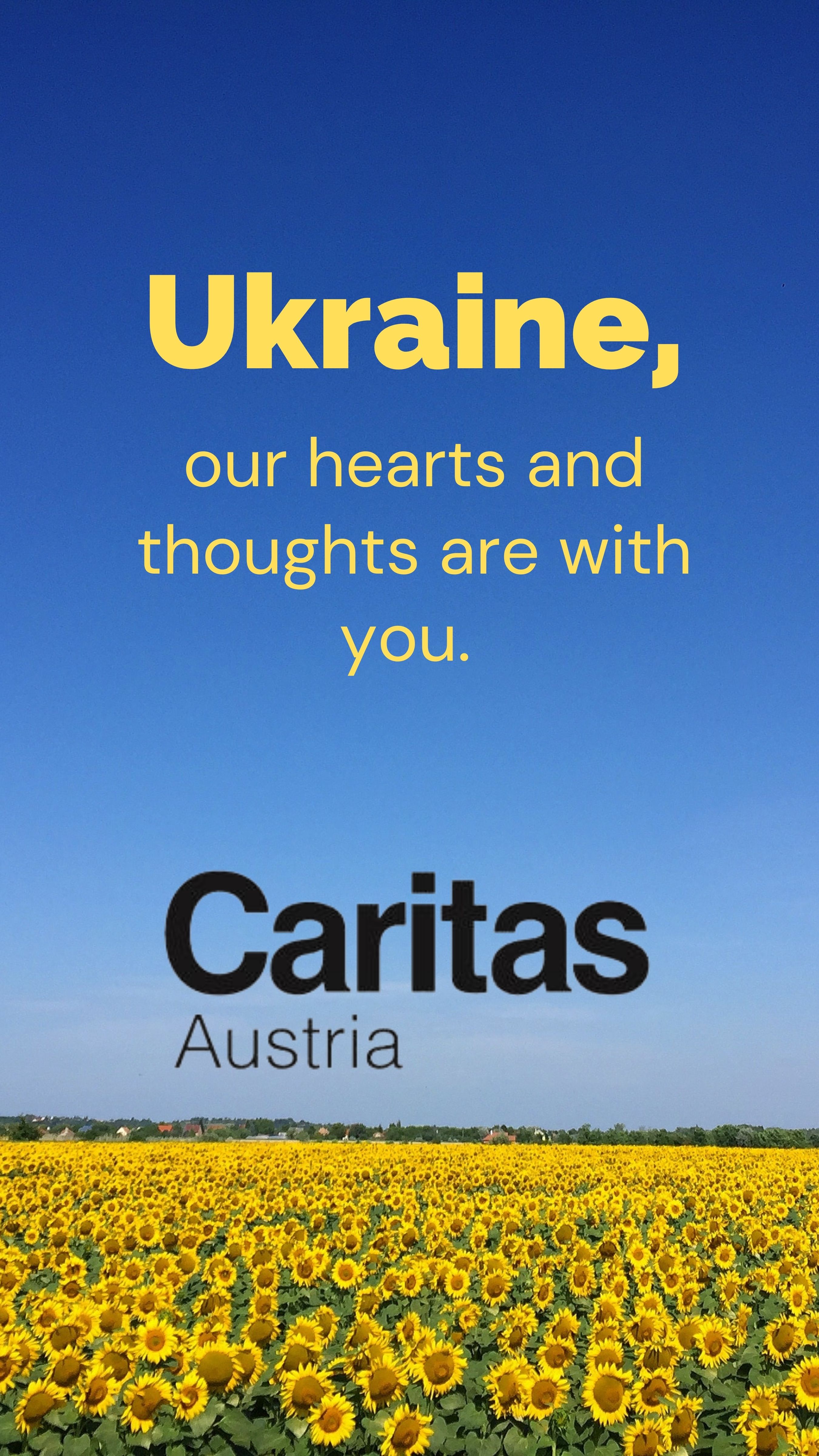 Огромная благодарность Каритас Австрия