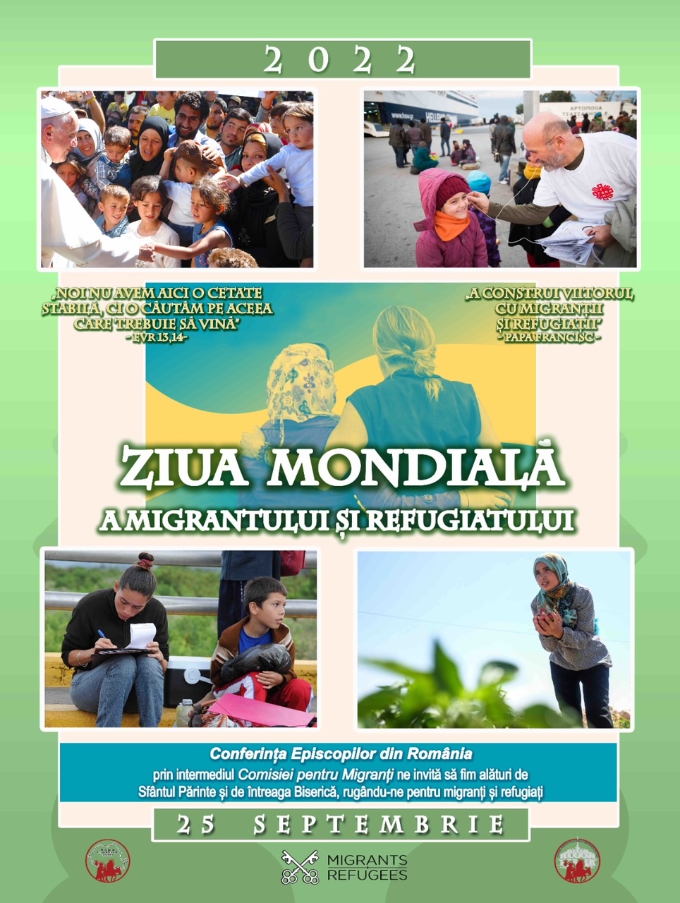 25 SEPTEMBRIE - ZIUA MONDIALĂ A MIGRANTULUI ȘI REFUGIATULUI