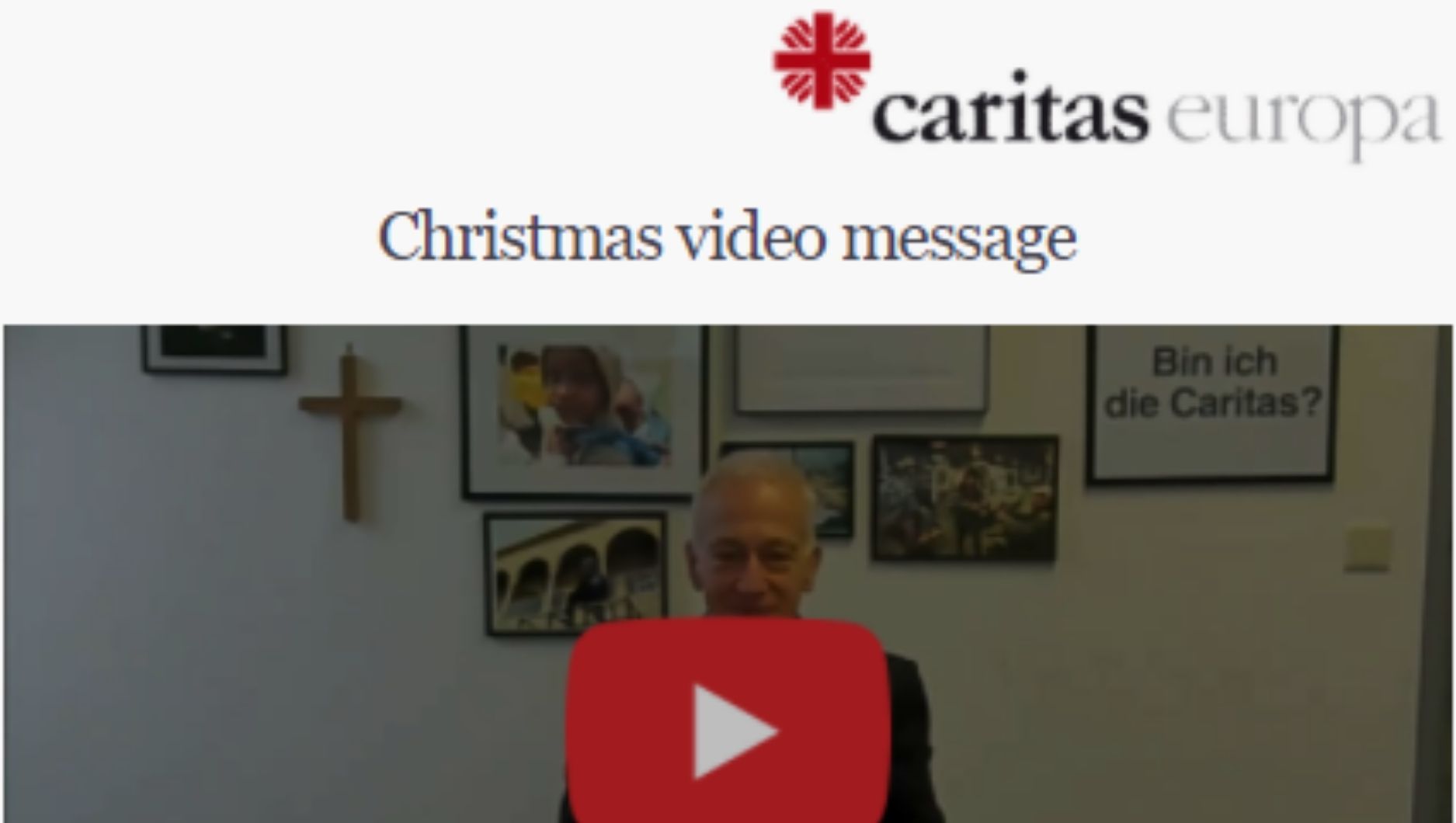 Рождественское послание президента Каритас Европы